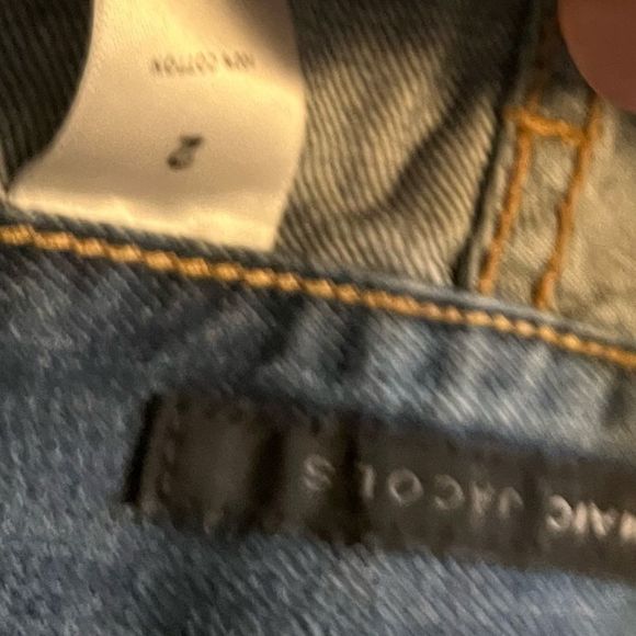 Marc Jacobs crop flare y2k jeans raw hem - Picture 3 of 4